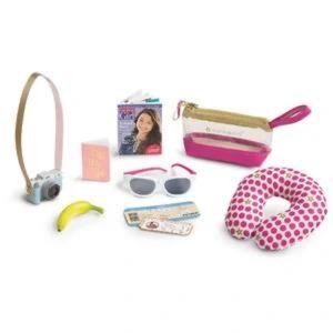 American Girl Travel Style Accessories + Canvas Travel Bag